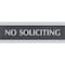 Headline Sign No Soliciting, 9" W x 3" H 4758 - alternate 2